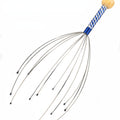1pc Tête de poulpe, Massage de relaxation du cuir chevelu, soulagement de la douleur, masseur corporel, libération du stress, dispositif de massage en métal à griffes relaxant, unisexe