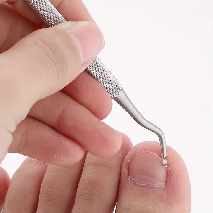 3 petits  outil d’ongles d’orteils incarnés en acier inoxydable, lime à ongles et lève-ongles, traitement des ongles chirurgical sûr Kit d’outils de pédicure Outils de nettoyage des ongles soulagement de la douleur