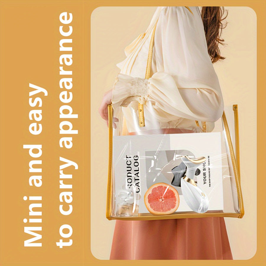 Cet appareil de beauté faciale électrique compact et portable dispose d’une fonction de massage vibrante et est alimenté par des piles AAA (comprend deux piles de taille 7).