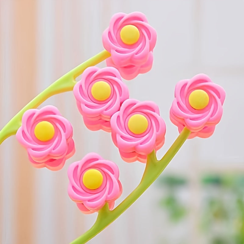 Masseur de visage, massage facial, rouleau de massage de type fleur pour V Face Pull Tight Raffermissement, outil de beauté (à utiliser avec prudence sur les peaux sensibles)