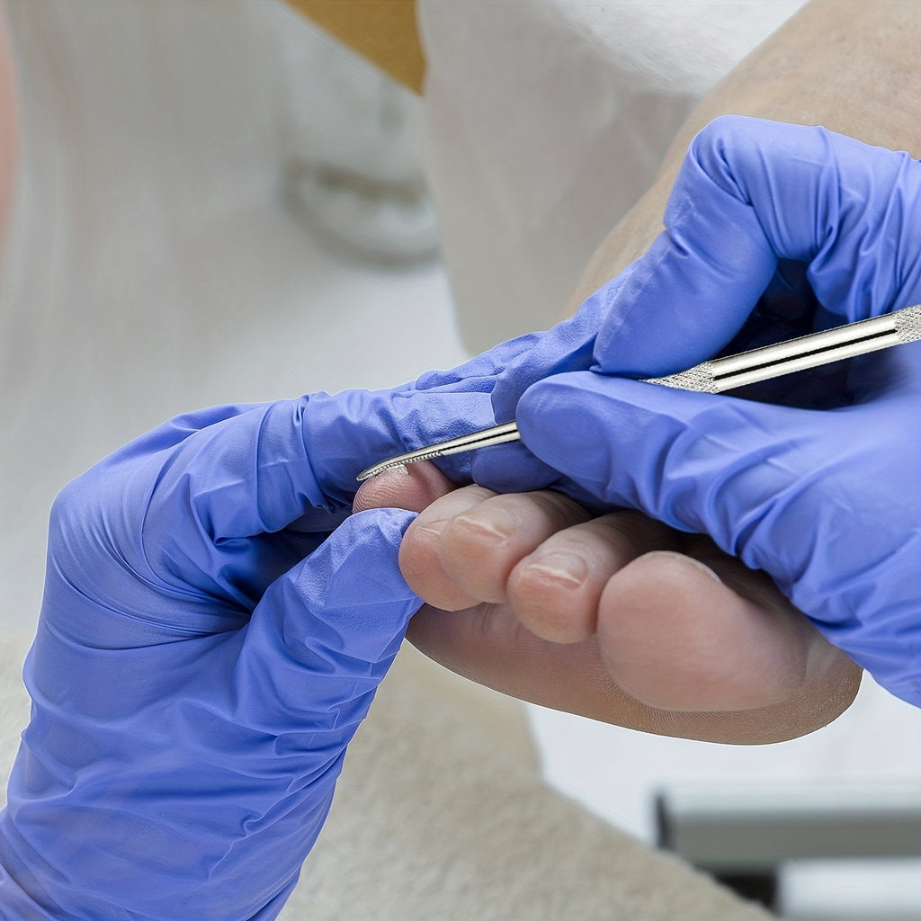 3 petits  outil d’ongles d’orteils incarnés en acier inoxydable, lime à ongles et lève-ongles, traitement des ongles chirurgical sûr Kit d’outils de pédicure Outils de nettoyage des ongles soulagement de la douleur